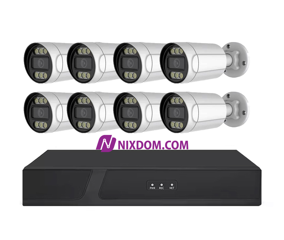 POE System Surveillance CCTV 5MP 8CH