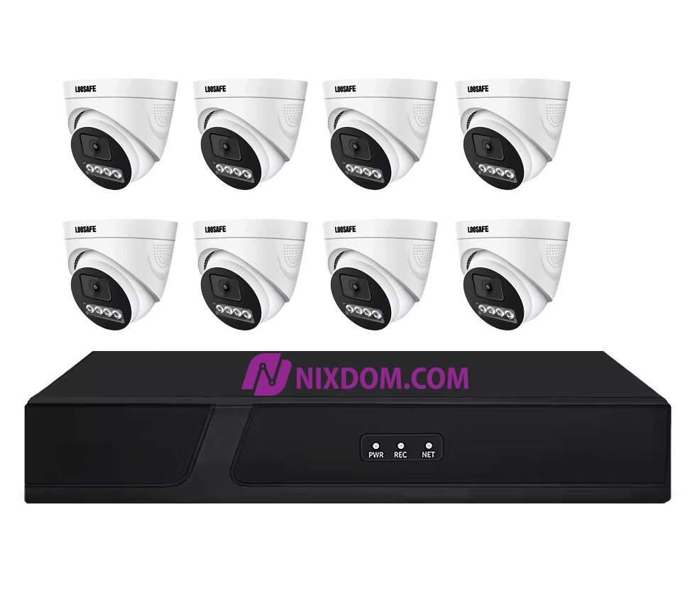 POE System Surveillance CCTV 4MP 8CH