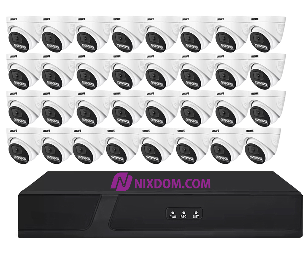 POE System Surveillance CCTV 4MP 32CH