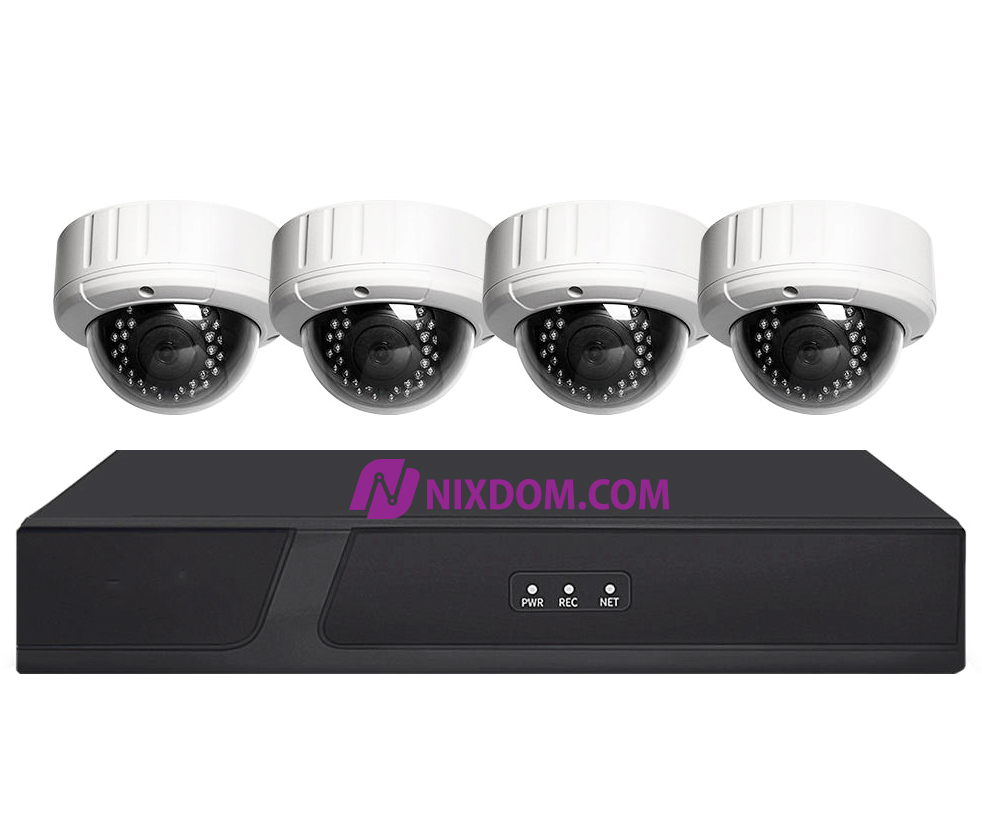 POE System Surveillance CCTV 4MP 4CH