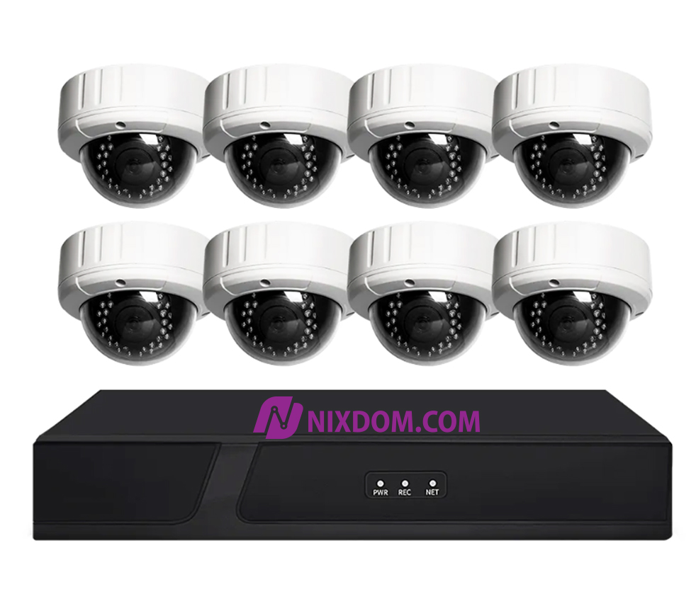 POE System Surveillance CCTV 4MP 8CH