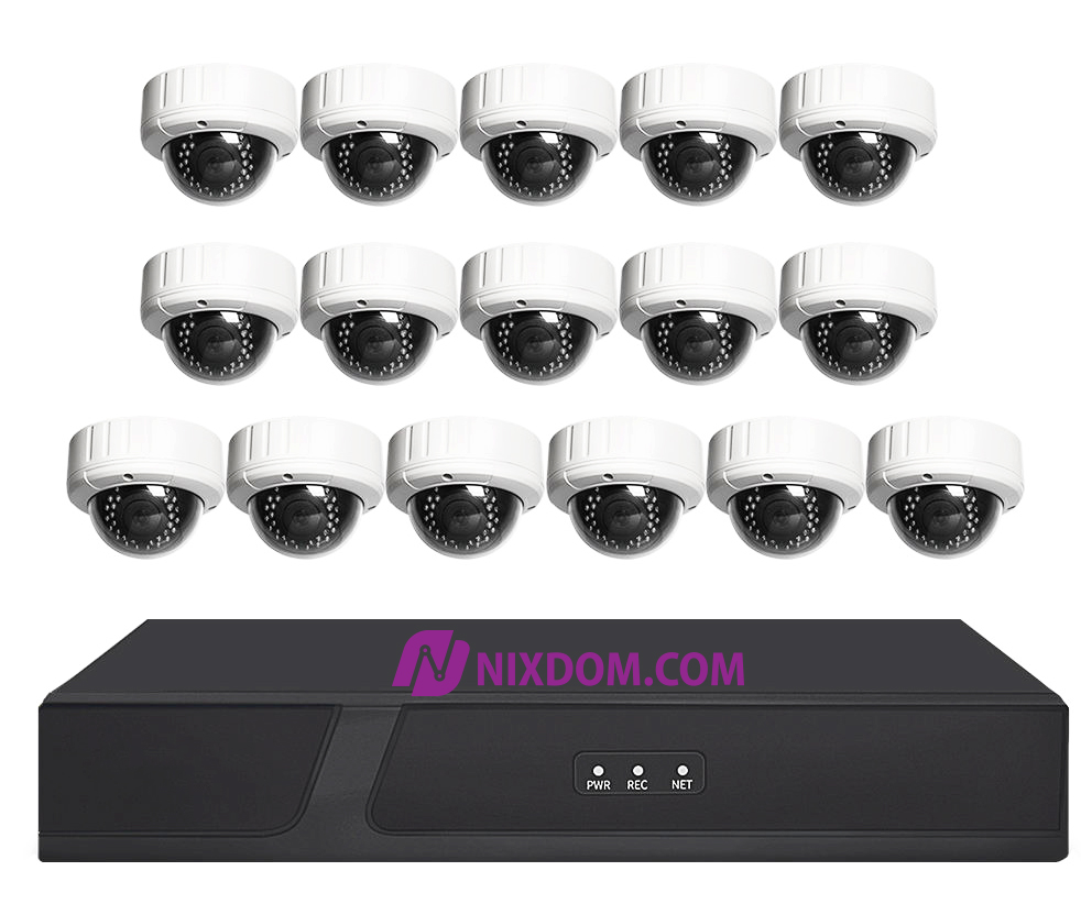 POE System Surveillance CCTV 8MP 16CH