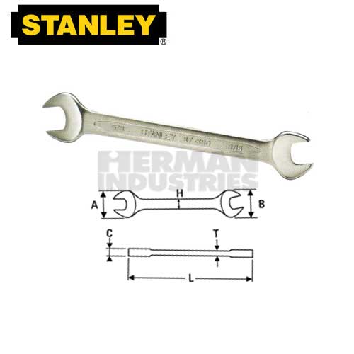 STANLEY Wrench Open End 12 X 14 mm