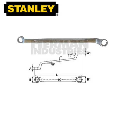 STANLEY Wrench Box End 75 Degree 8 X 9 mm