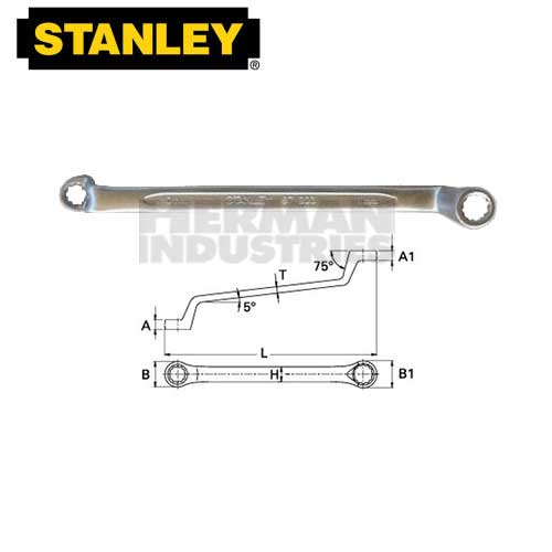 STANLEY Wrench Box End 75 Degree 10 X 11 mm